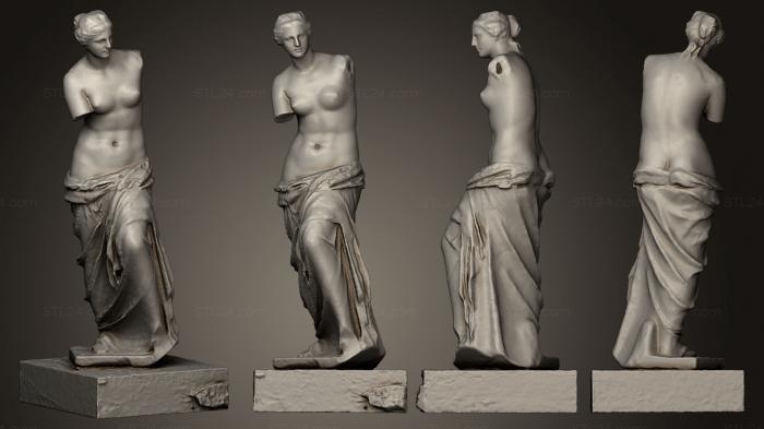 Статуи античные и исторические (Венера Милосская 2, STKA_1321) 3D модель для ЧПУ станка